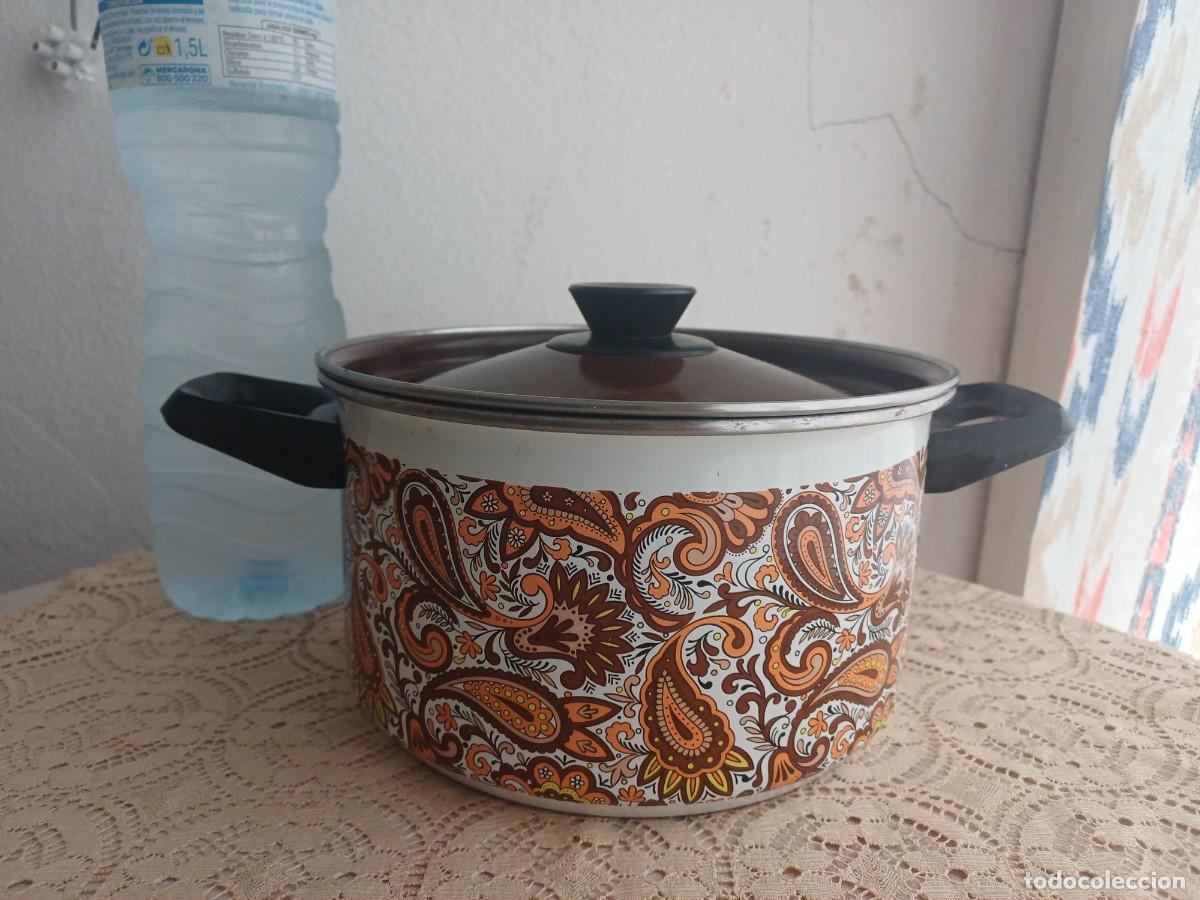 Vintage: Olla cacerola esmaltada - Foto 4