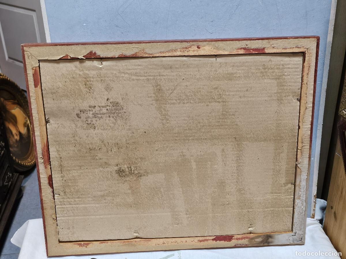 Vintage: cuadro con pintura barcas - Foto 6