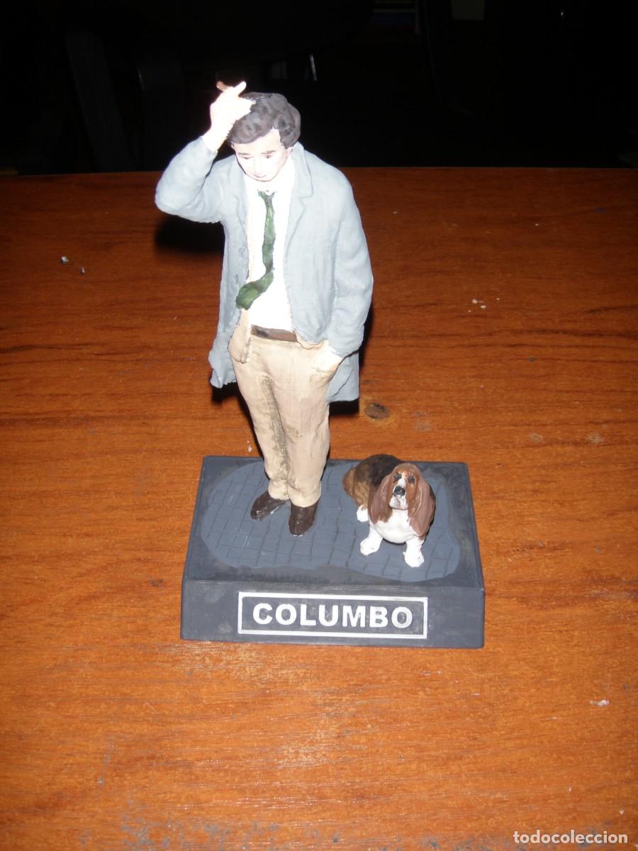 Vintage: FIGURA COLOMBO COLUMBO Y PERRO 17 CM - Foto 1