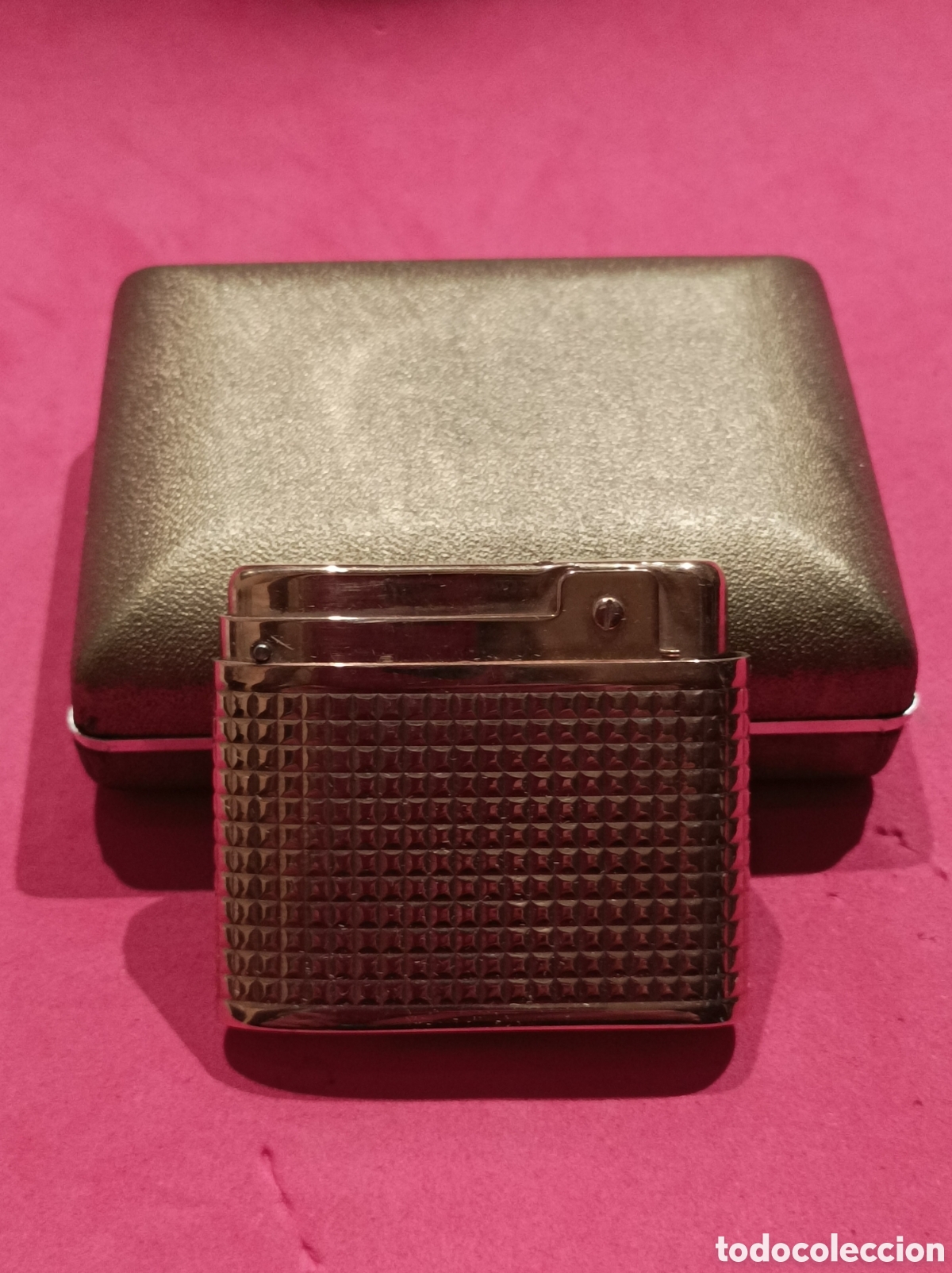 Vintage: Encendedor SilverMatch a&ntilde;os 60 plaqu&eacute; oro - Foto 2