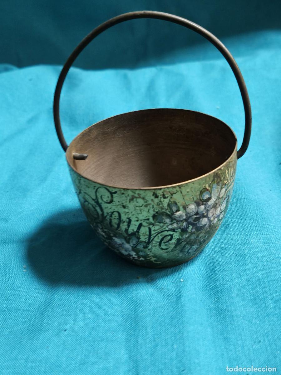 Vintage: peque&ntilde;o cubo de metal - Foto 1