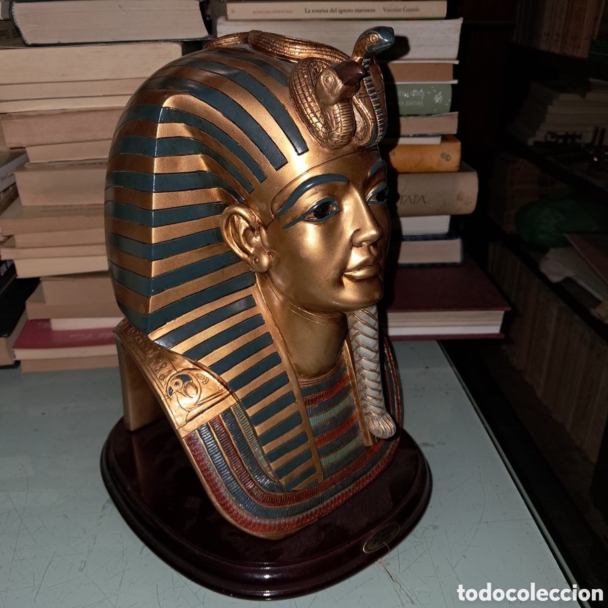 Vintage: Busto de Tutankamon, 30 cm altura - Foto 3