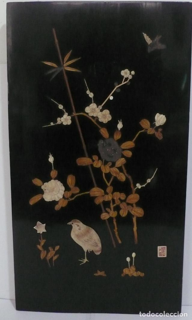 Vintage: PANEL DE MADERA LACADO - Foto 1