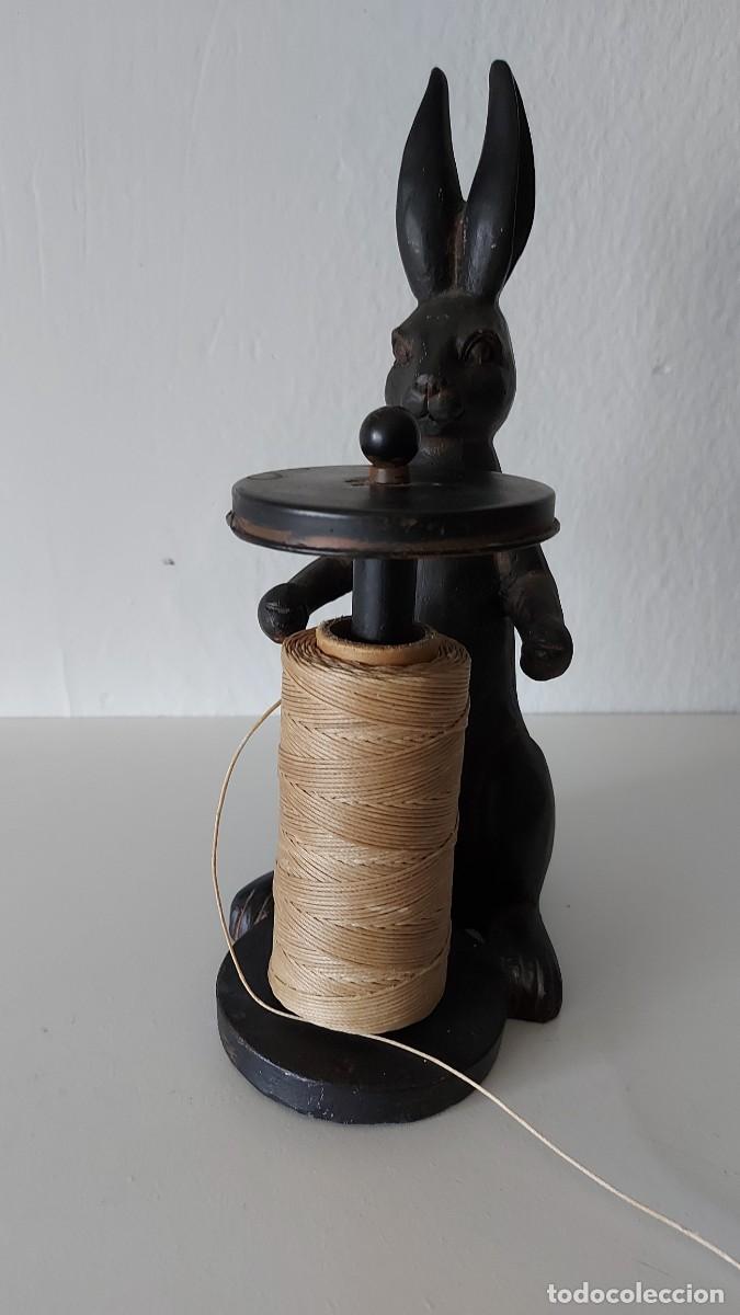 Vintage: FIGURA SOPORTE DE BOBINA - Foto 4