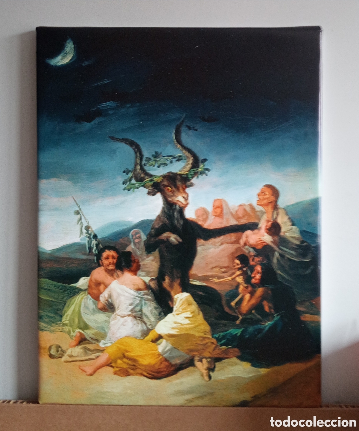 Vintage: Cuadro r&eacute;plica EL AQUELARRE Goya - Foto 1