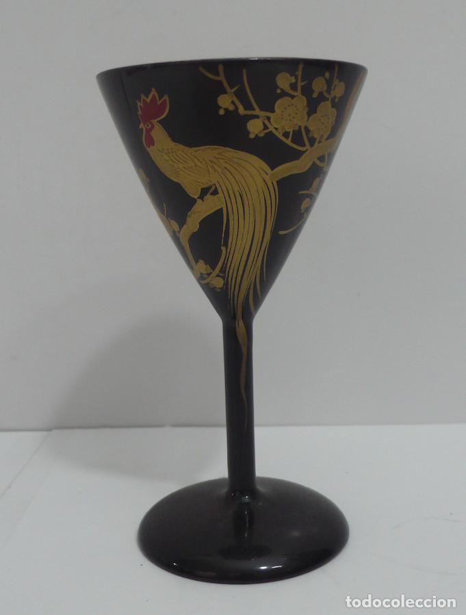 Vintage: PEQUE&Ntilde;A COPA DE MADERA - Foto 1