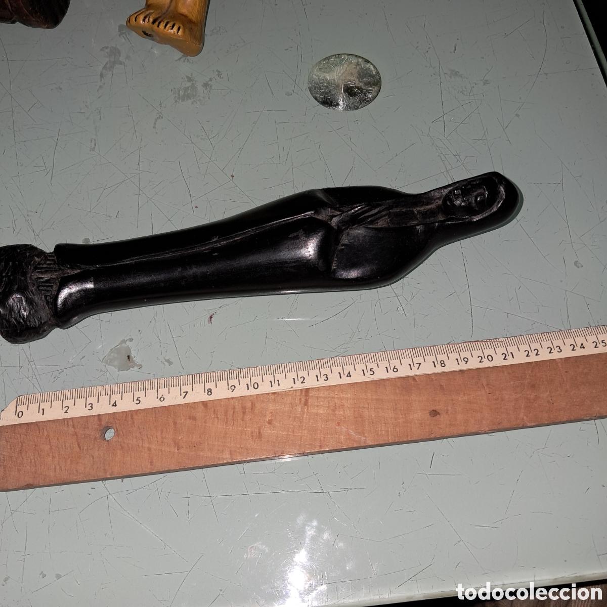 Vintage: Virgen africana, 22 cm - Foto 3