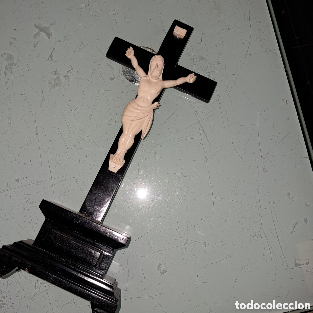 Vintage: Crucificado Cristo, 28 cm - Foto 1