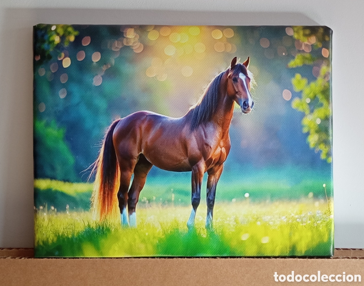 Vintage: Cuadro cartel CABALLO - Foto 1