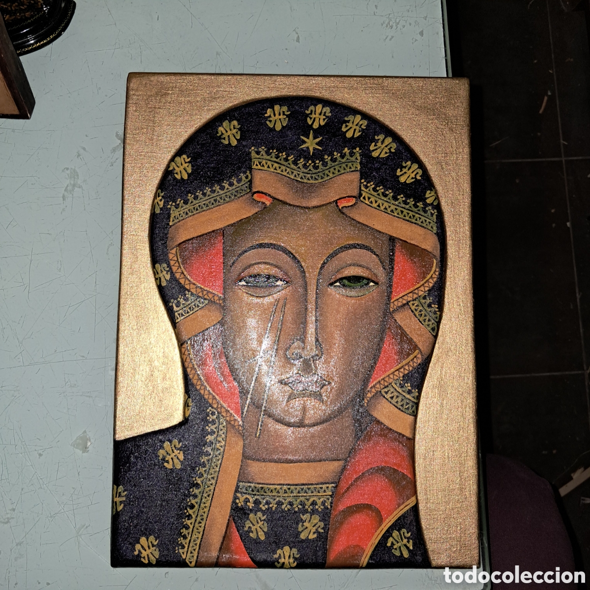 Vintage: Icono ruso de Virgen8 - Foto 1