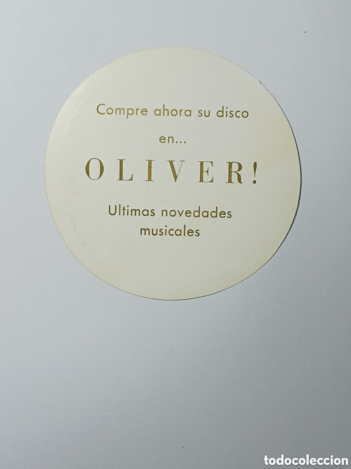 Vintage: DISCOS OLIVER. SANTANDER. POSAVASOS. - Foto 2