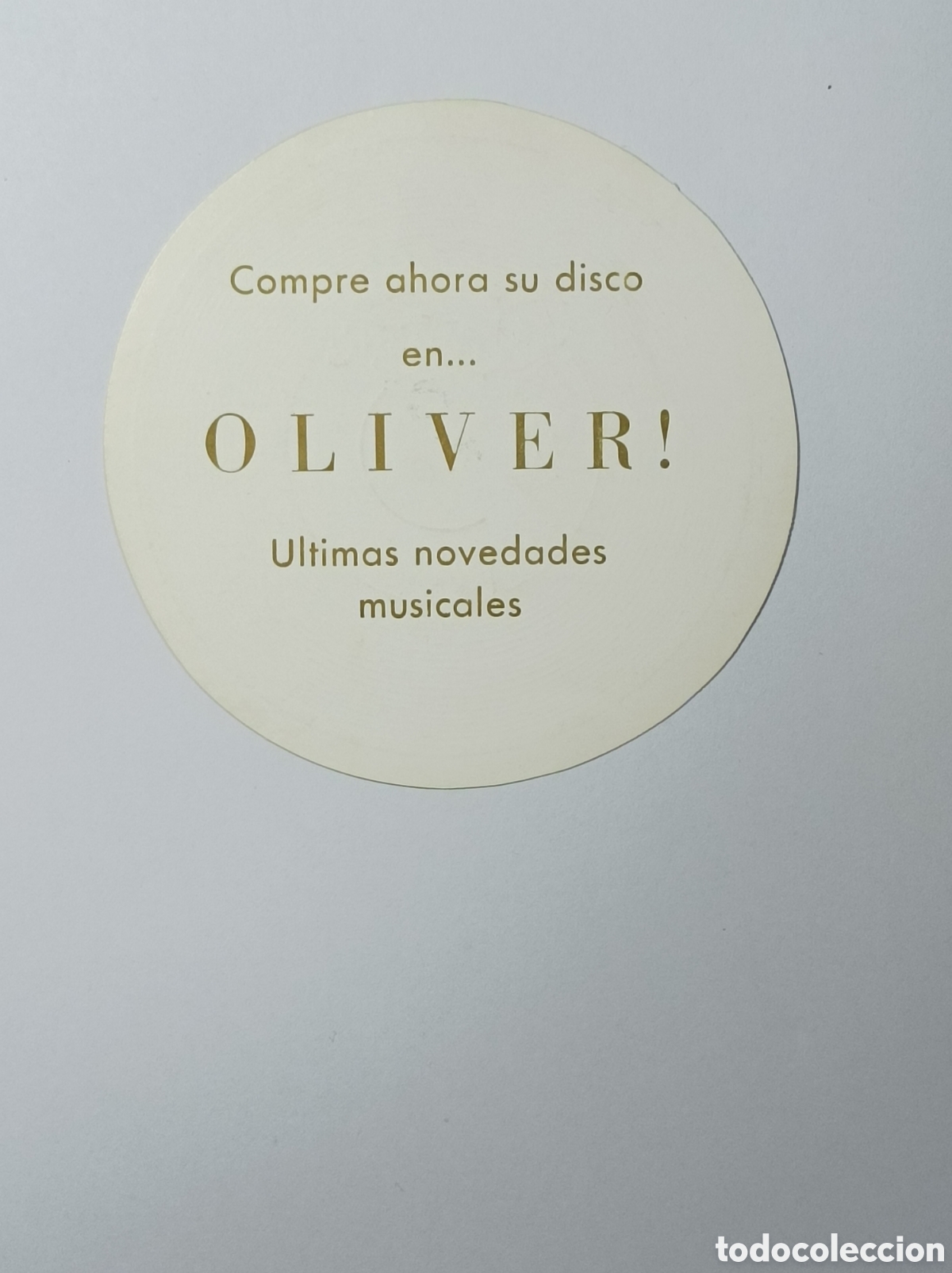 Vintage: DISCOS OLIVER. SANTANDER. POSAVASOS. - Foto 2
