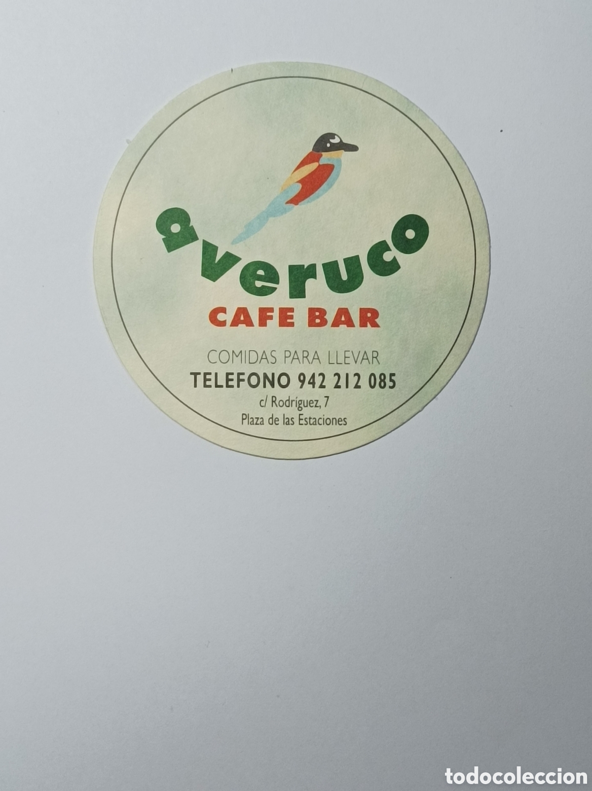 Vintage: AVERUCO CAFE BAR. ILOCALIZABLE. POSAVASOS. - Foto 1
