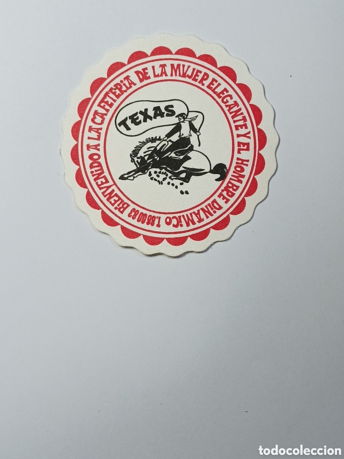 Vintage: TEXAS CAFETER&Iacute;A. ILOCALIZABLE. POSAVASOS. - Foto 1