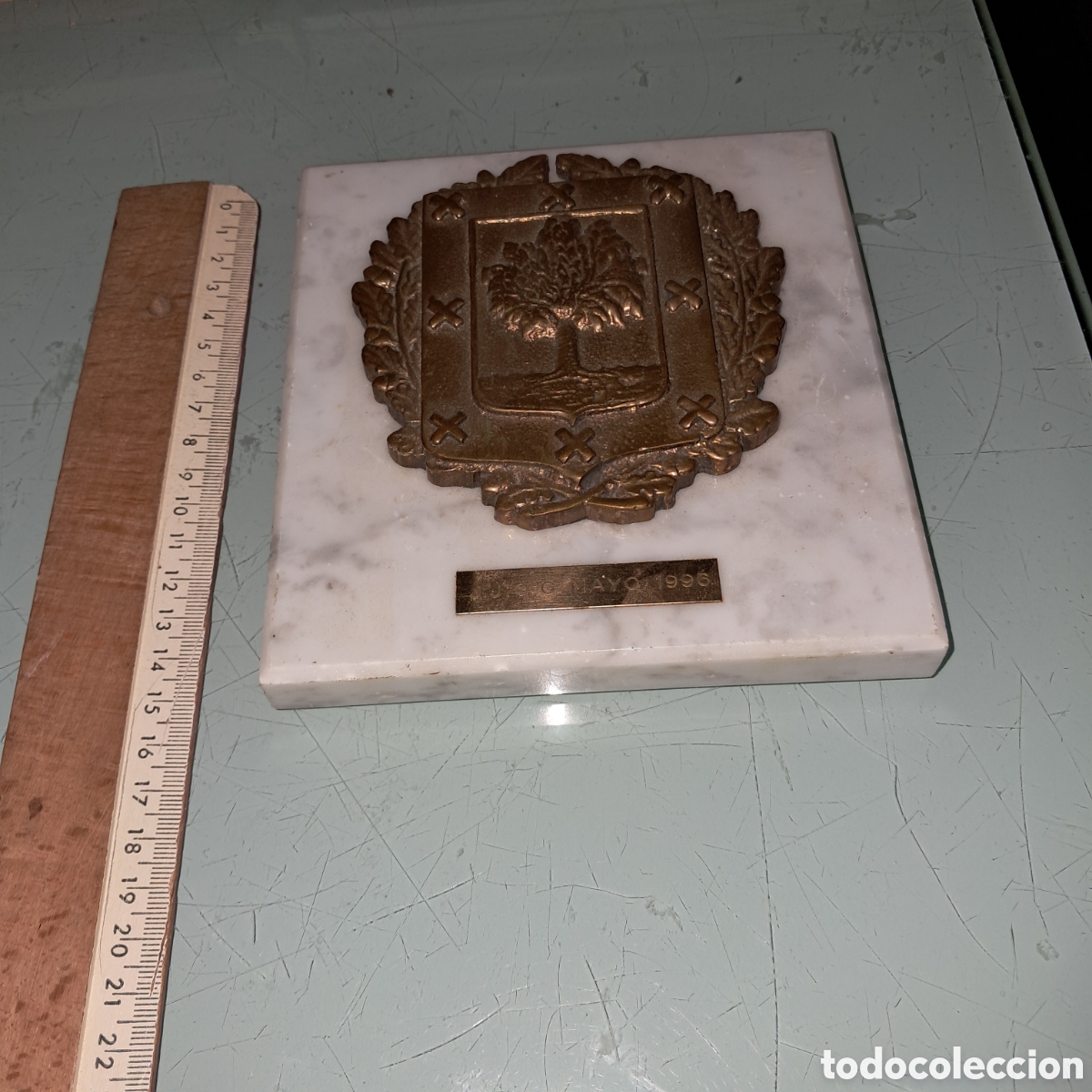 Vintage: Escudo en bronce del &aacute;rbol de Guernica - Foto 2