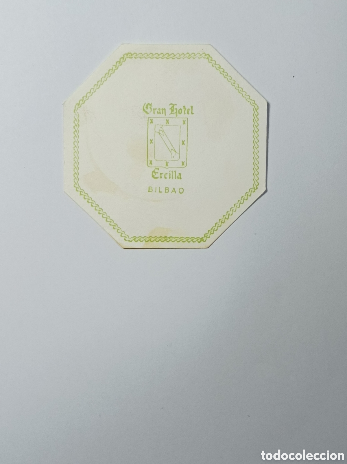 Vintage: GRAN HOTEL EREILLA. BILBAO. POSAVASOS. - Foto 1