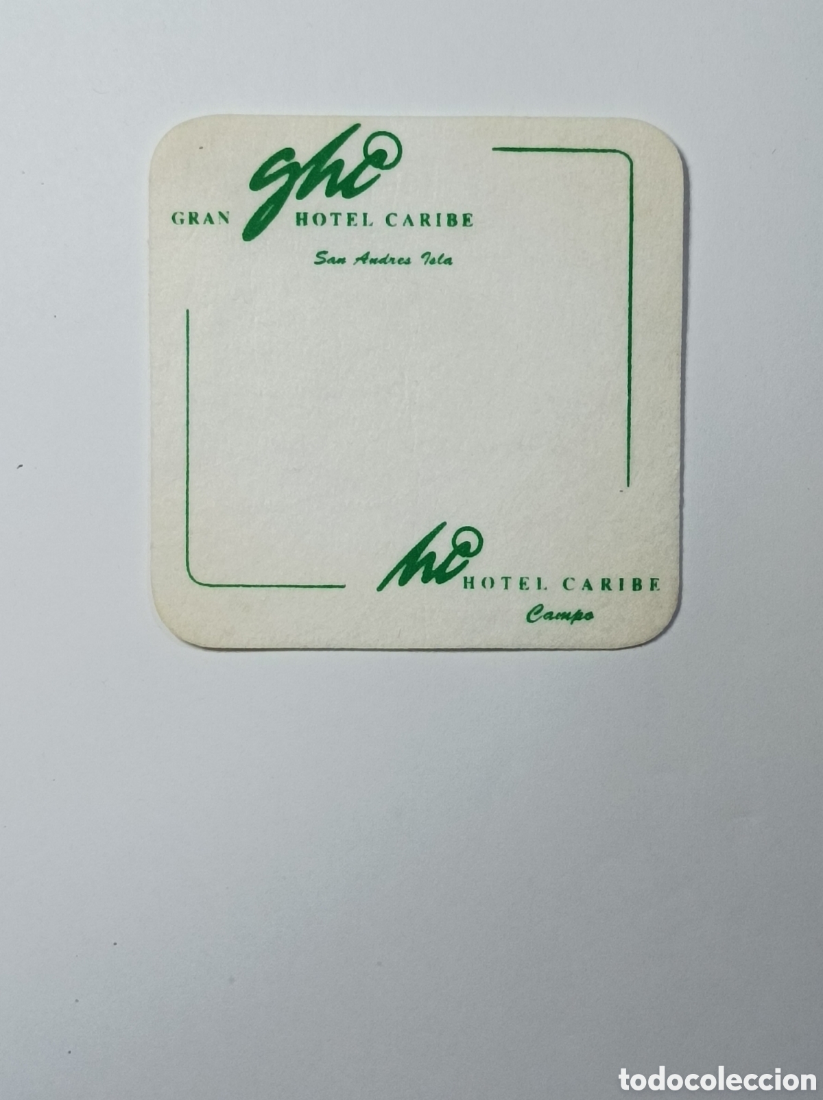Vintage: GRAN HOTEL CARIBE. POSAVASOS. - Foto 1