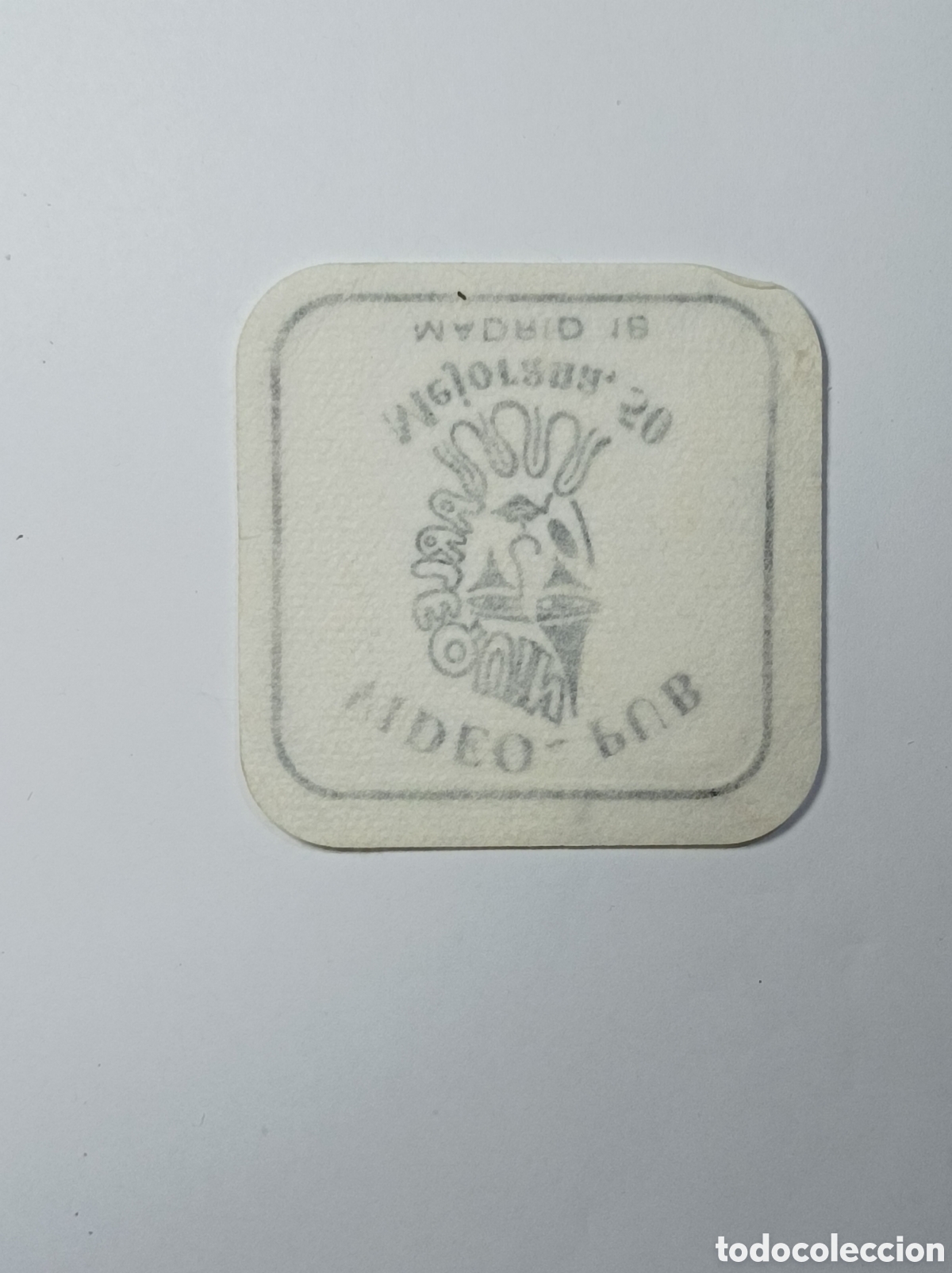 Vintage: ARLEQUIN VIDEO PUB. MADRID. POSAVASOS. - Foto 2
