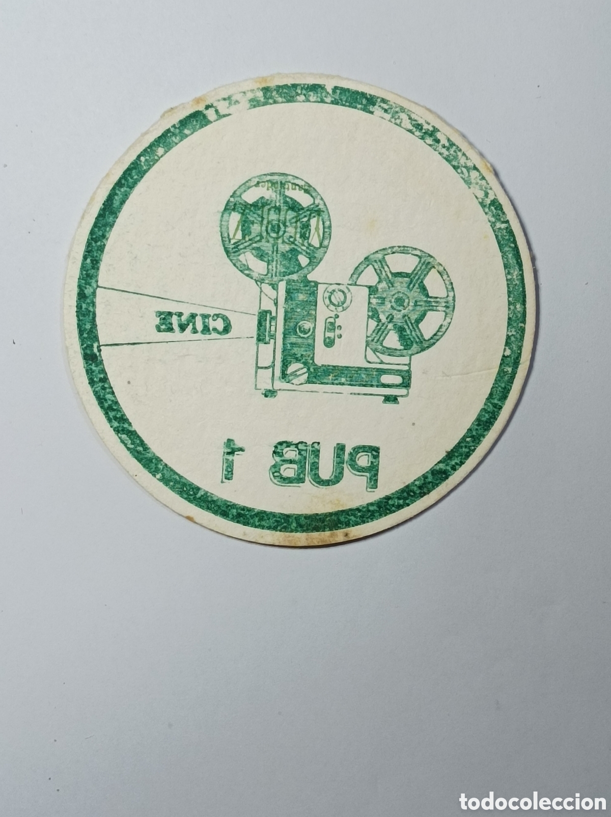 Vintage: CINE PUB 1. ILOCALIZABLE. POSAVASOS. - Foto 2
