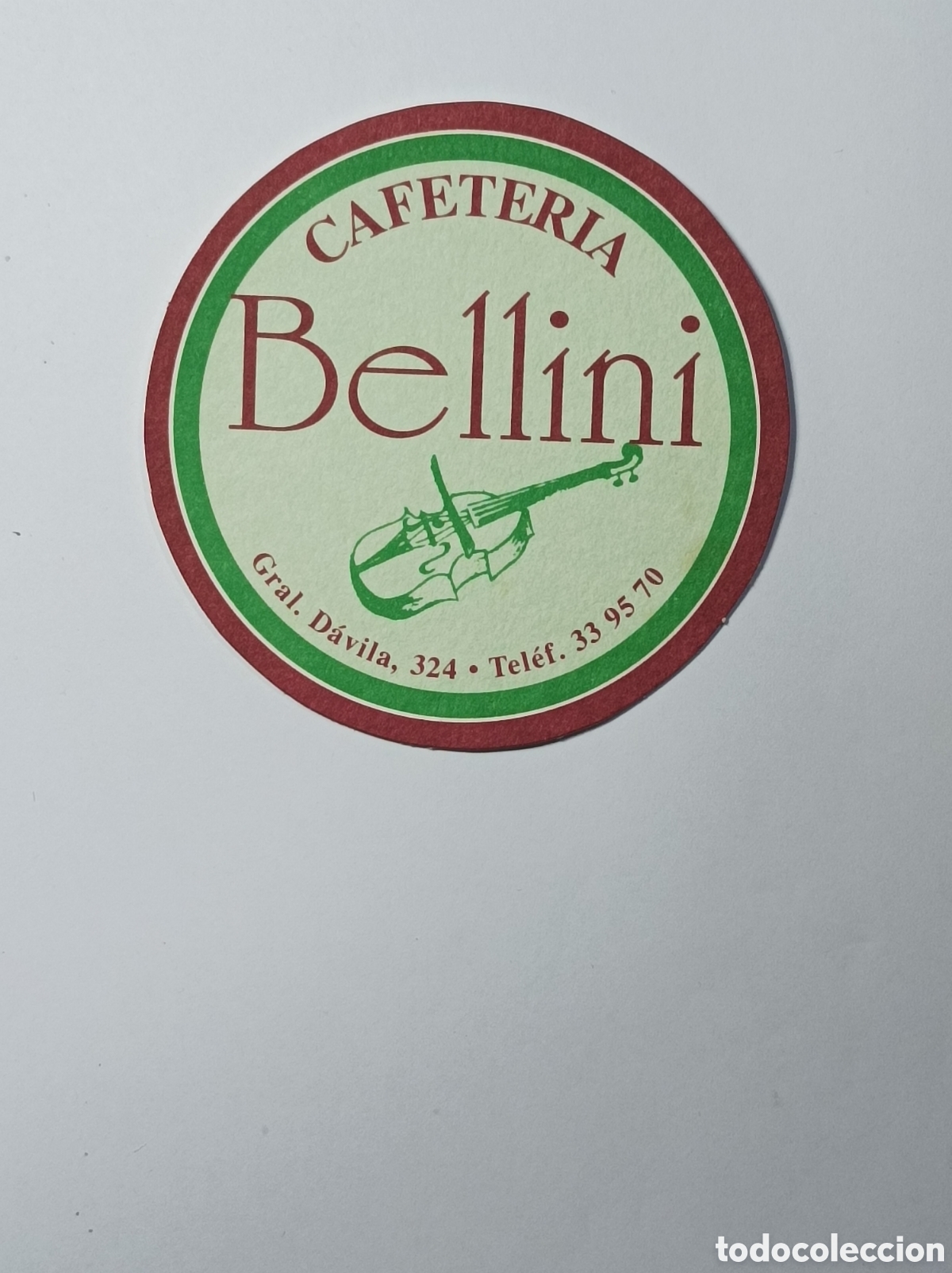 Vintage: CAFETER&Iacute;A BELLINI. ILOCALIZABLE. POSAVASOS. - Foto 1