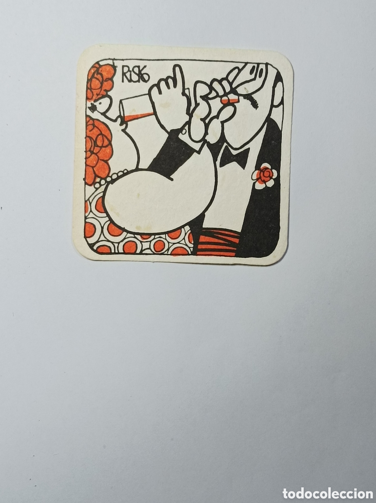Vintage: RISK. ILOCALIZABLE. POSAVASOS. - Foto 1