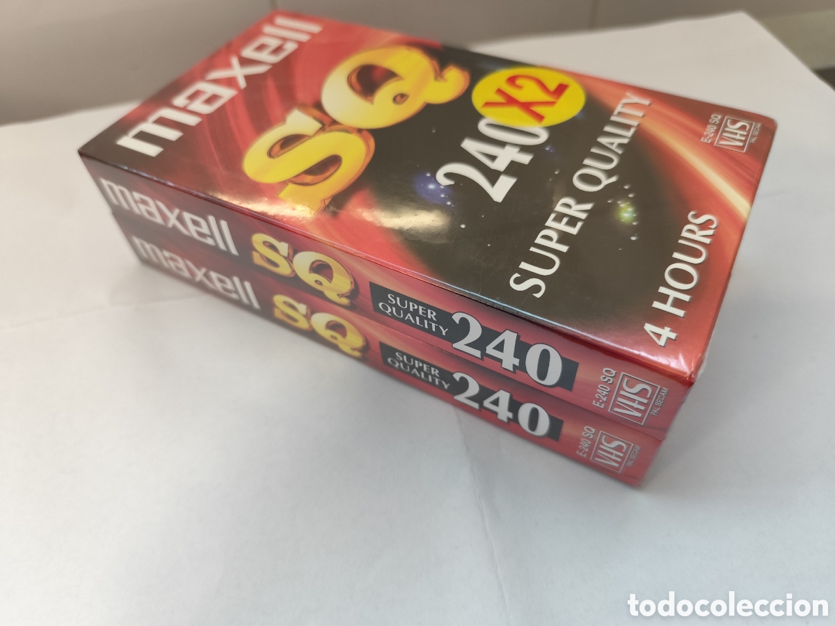 Vintage: Pack 2 cintas VHS, Maxell SQ. Precintado - Foto 3