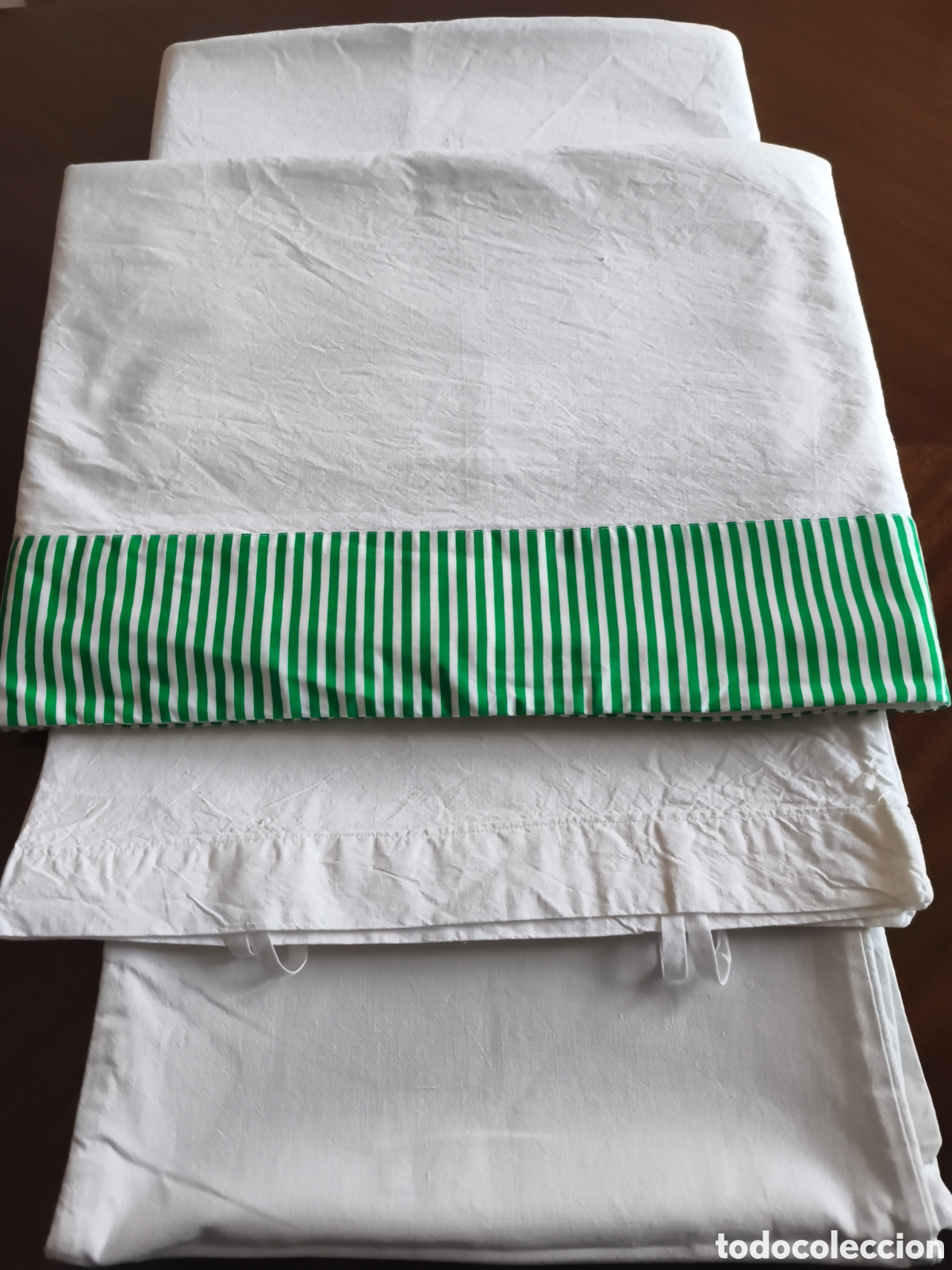 Vintage: Juego de cama, de excelente algodon. + Regalo protector de almohada Impecable - Foto 5
