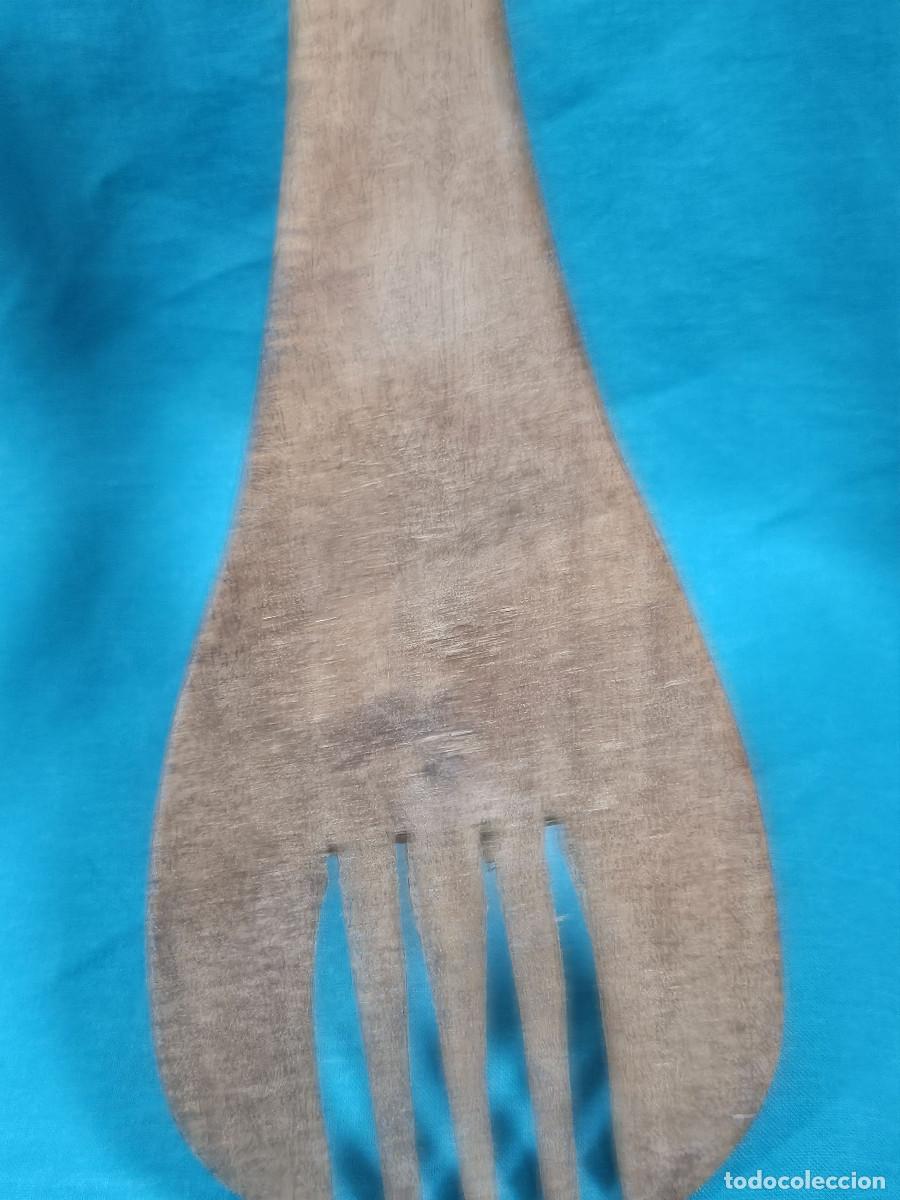 Vintage: cucharon y trinchador de madera - Foto 5