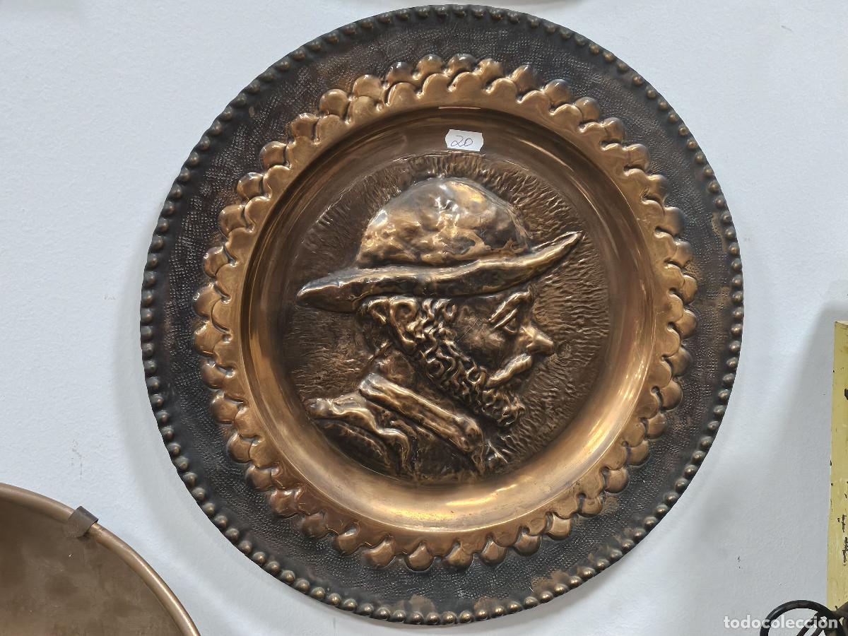 Vintage: plato grande de cobre - Foto 1