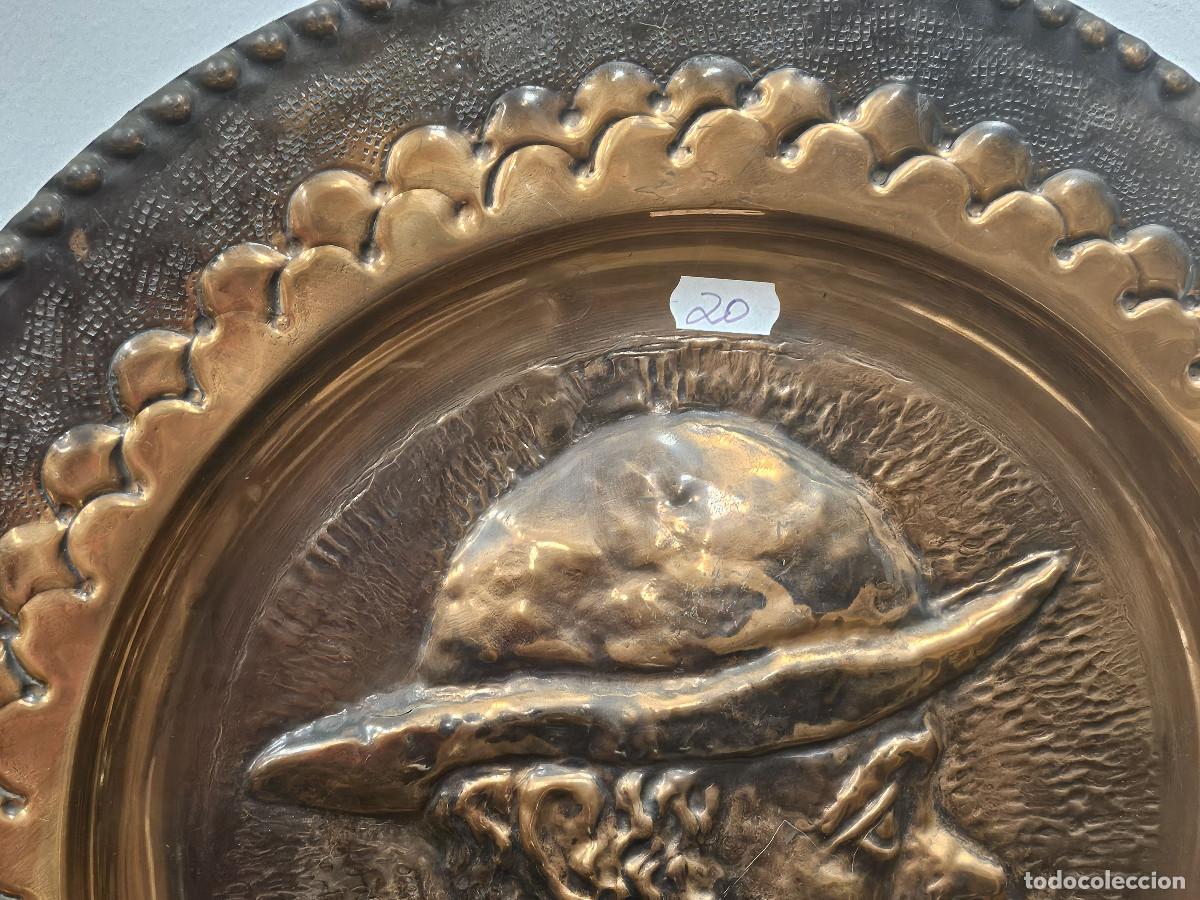 Vintage: plato grande de cobre - Foto 3