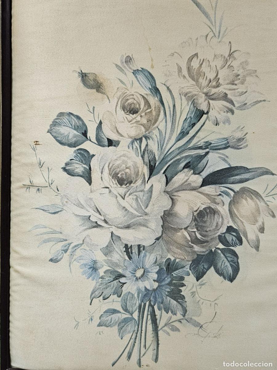 Vintage: cuadro con dibujo en tela - Foto 3
