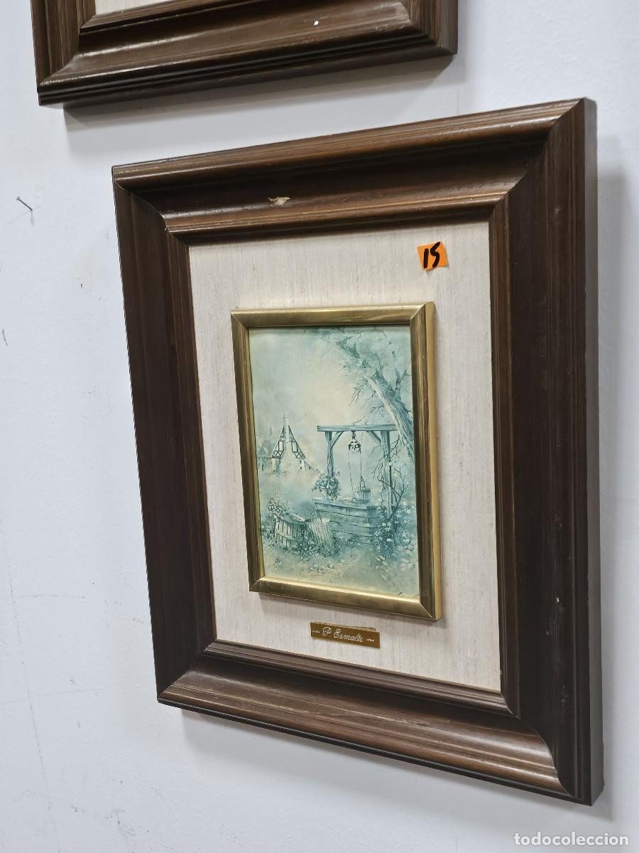 Vintage: cuadro con dibujo en chapa - Foto 1