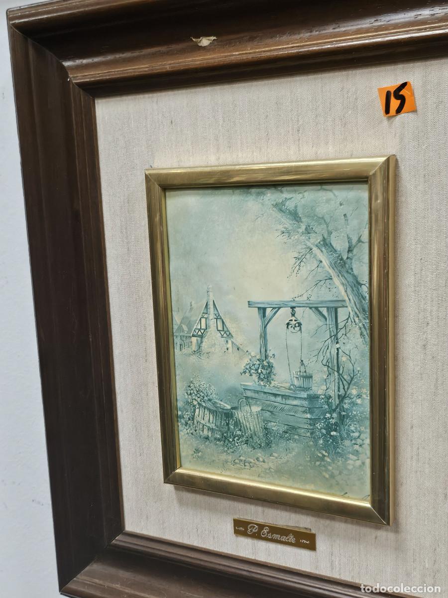 Vintage: cuadro con dibujo en chapa - Foto 2