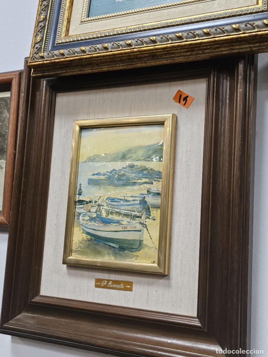 Vintage: cuadro con dibujo en chapa - Foto 1