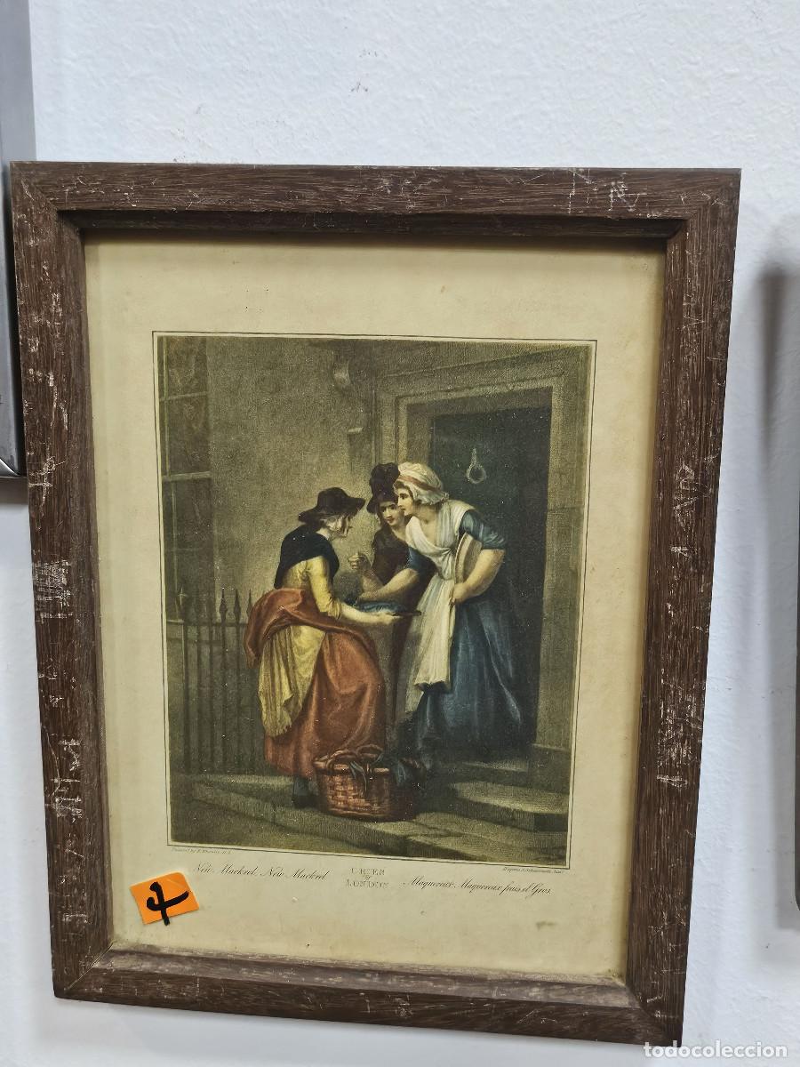 Vintage: cuadro con lamina antigua - Foto 1