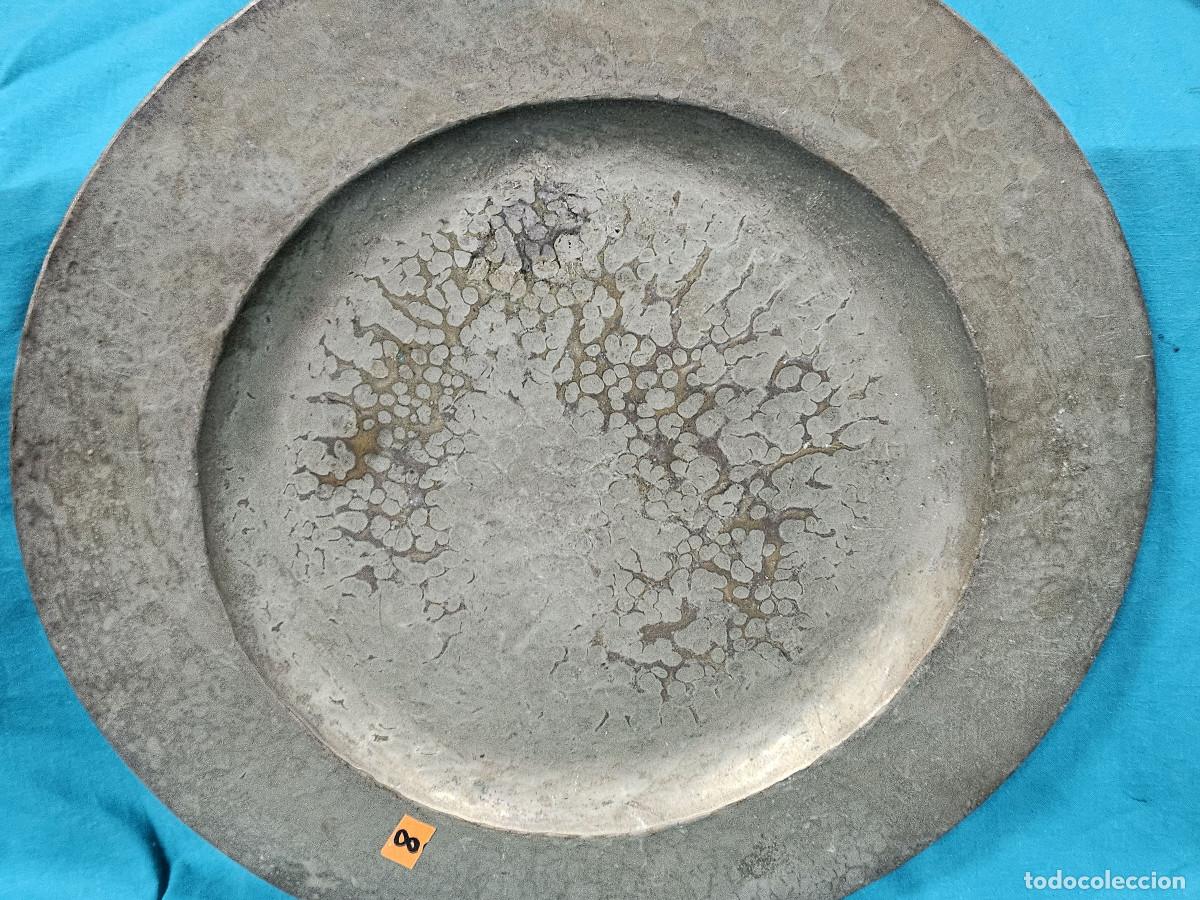 Vintage: plato de metal plateado - Foto 2