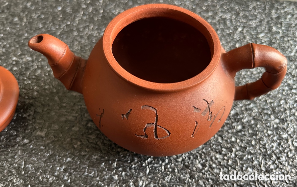 Vintage: Peque&ntilde;a tetera Oriental de arcilla - Foto 2