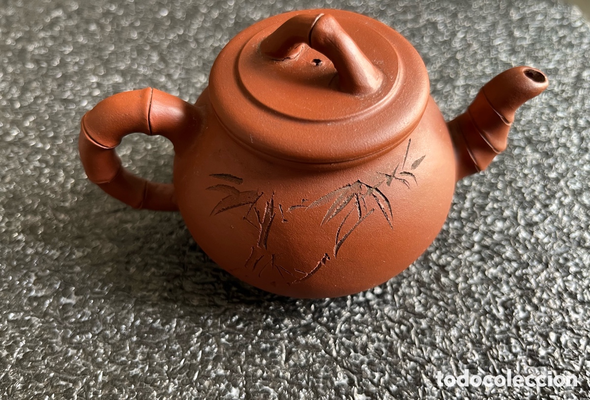 Vintage: Peque&ntilde;a tetera Oriental de arcilla - Foto 3
