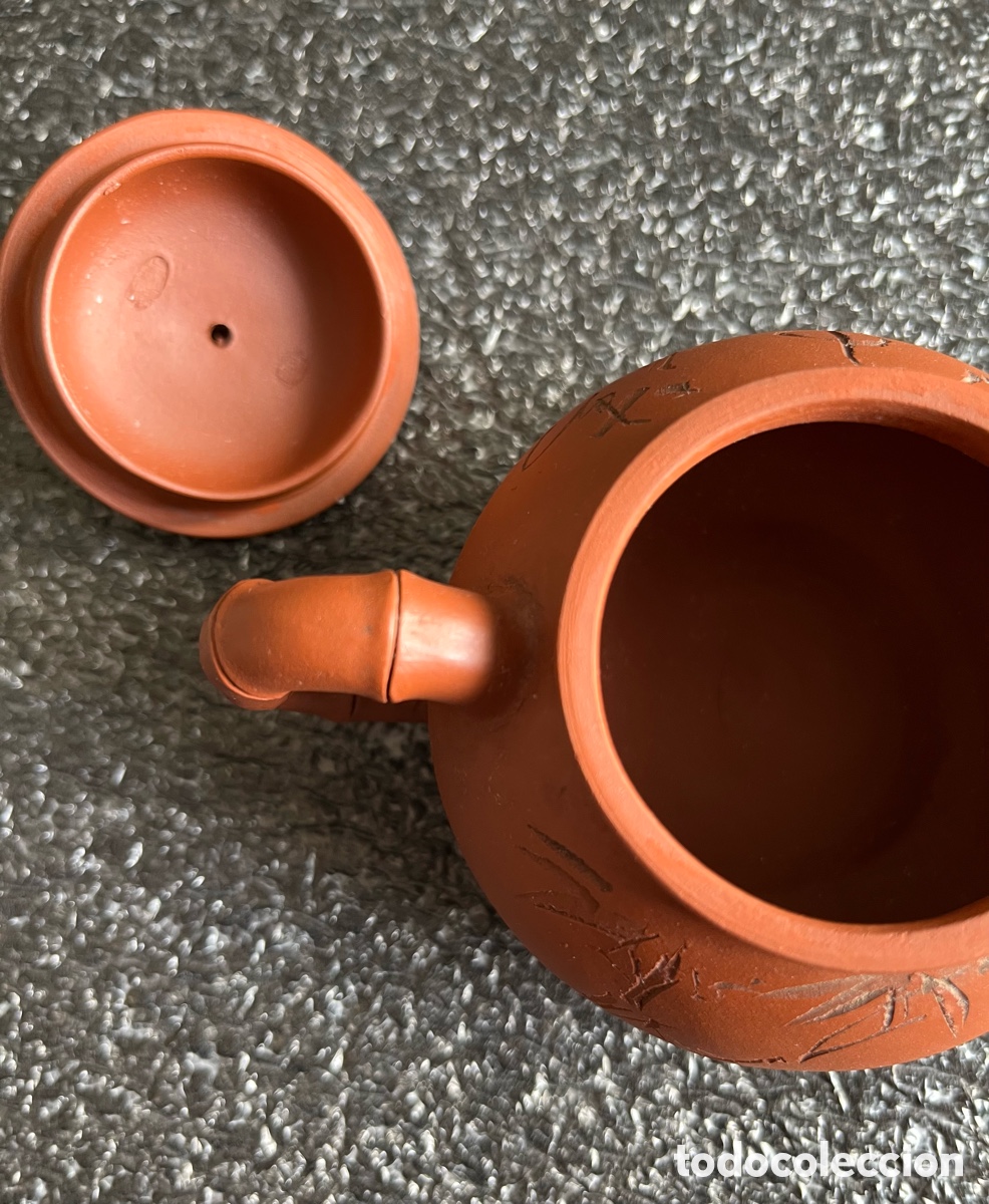 Vintage: Peque&ntilde;a tetera Oriental de arcilla - Foto 5