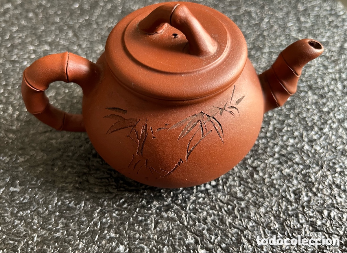 Vintage: Peque&ntilde;a tetera Oriental de arcilla - Foto 9