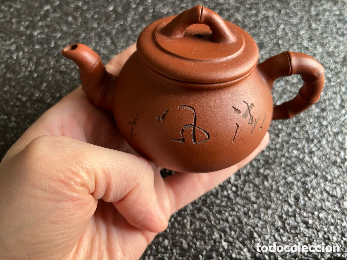 Vintage: Peque&ntilde;a tetera Oriental de arcilla - Foto 1