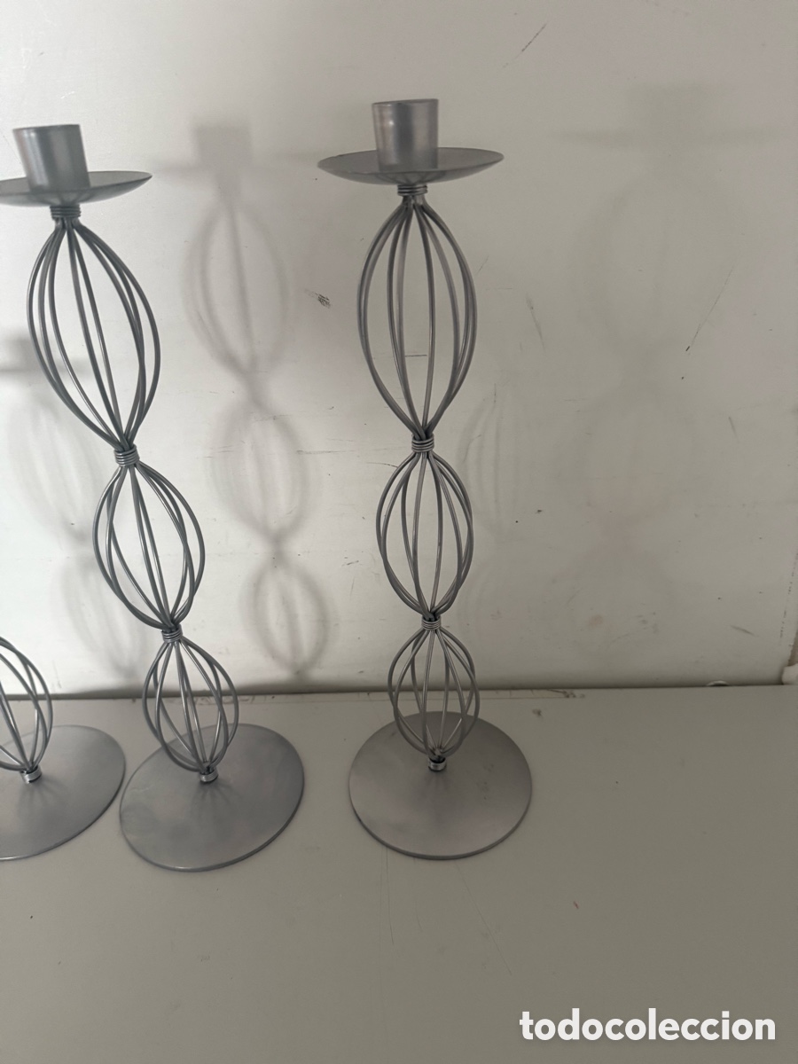 Vintage: Candelabros de metal vintage - Foto 3