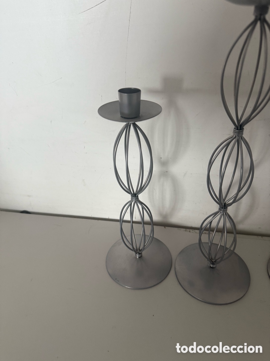 Vintage: Candelabros de metal vintage - Foto 4