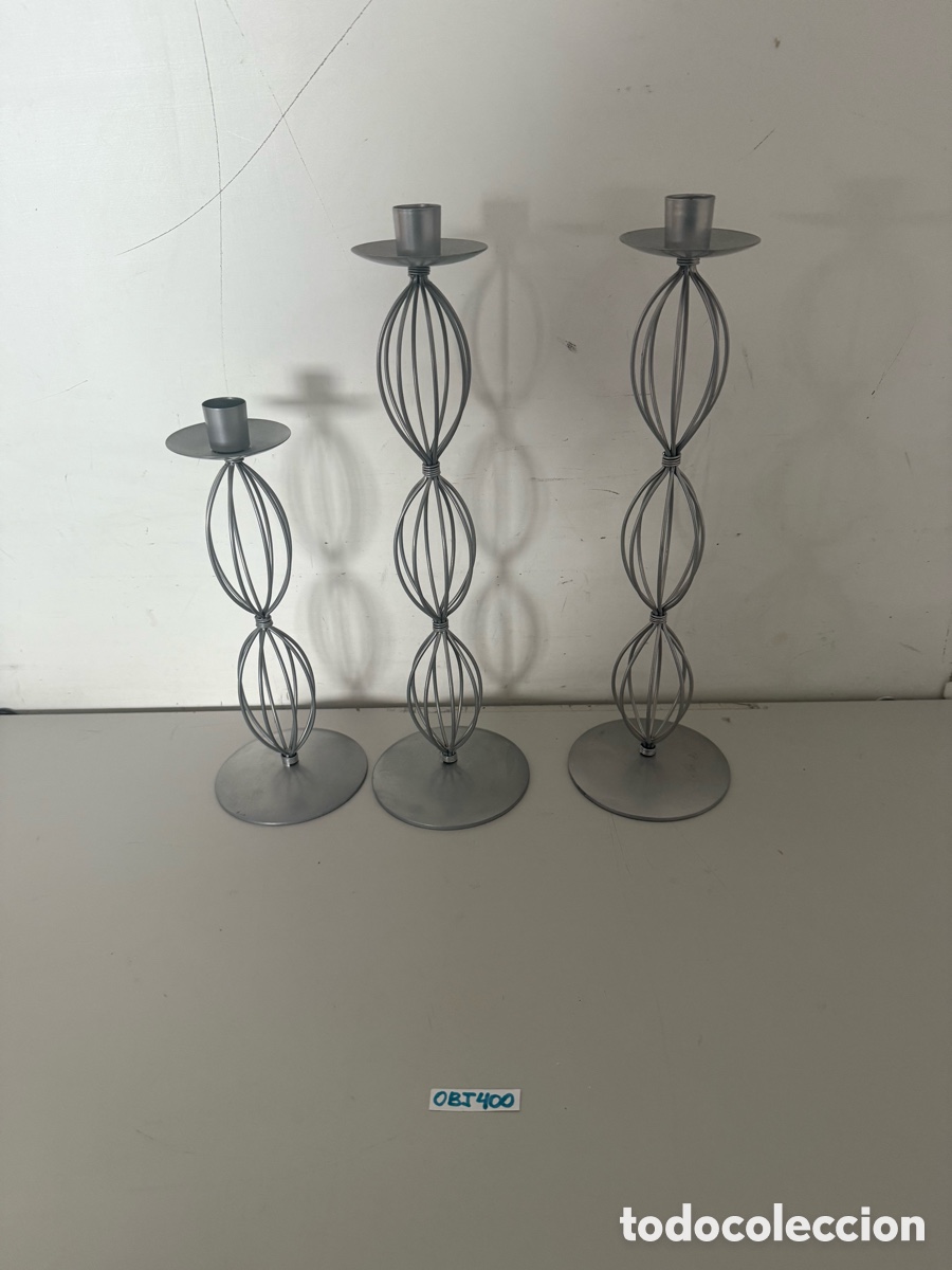 Vintage: Candelabros de metal vintage - Foto 1