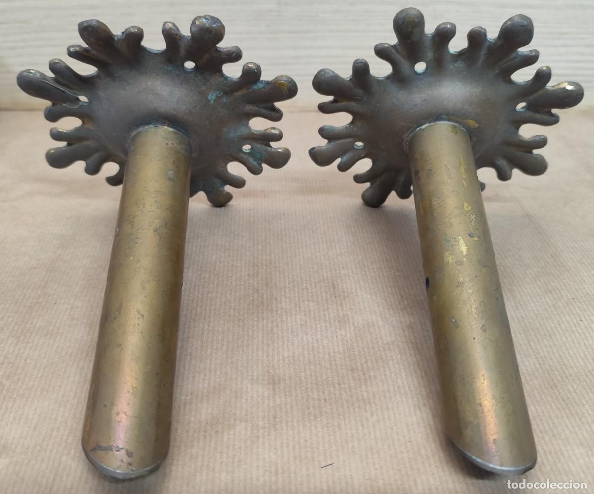 Vintage: Pareja de soportes en bronce - Foto 9