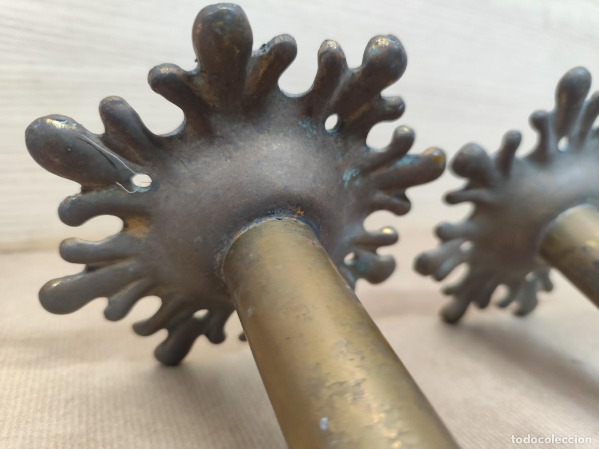 Vintage: Pareja de soportes en bronce - Foto 10