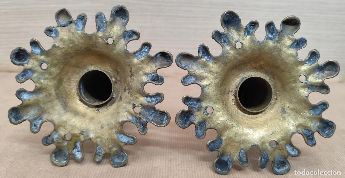 Vintage: Pareja de soportes en bronce - Foto 11