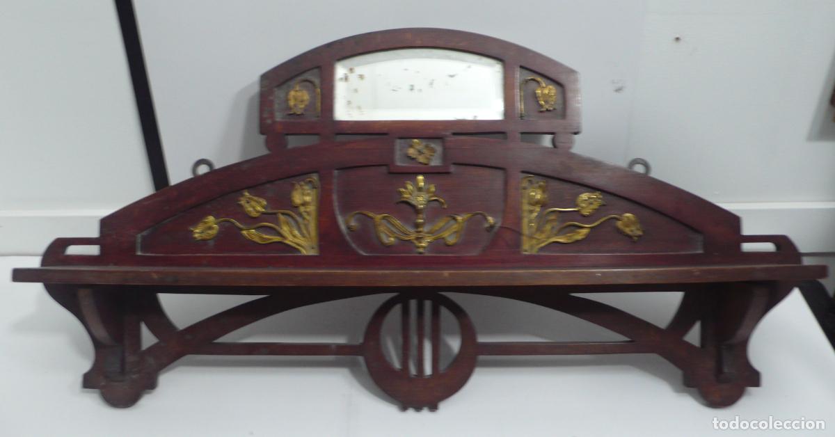 Vintage: REPISA DE MADERA CON DECORACION - Foto 1