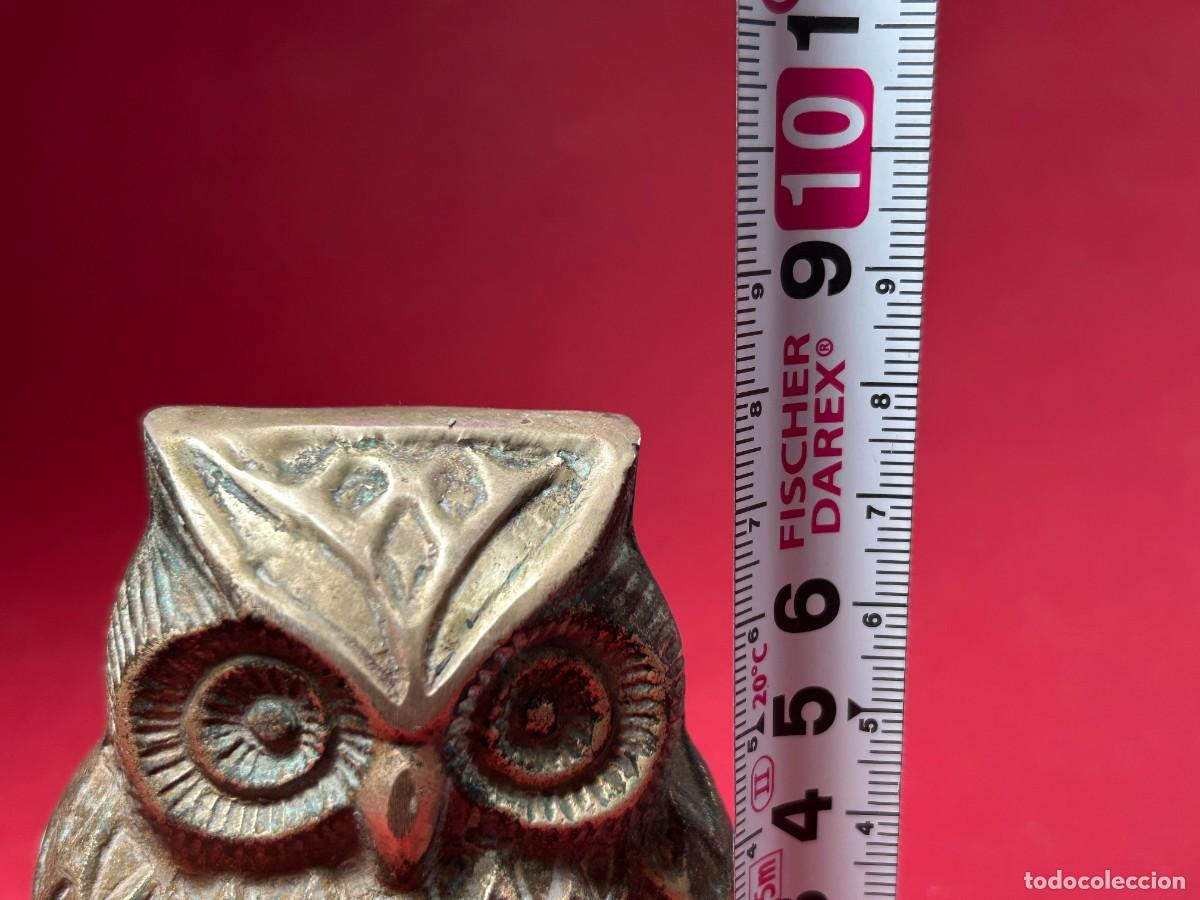 Vintage: FIGURA DE BUHO EN BRONCE 8 CM. - Foto 4