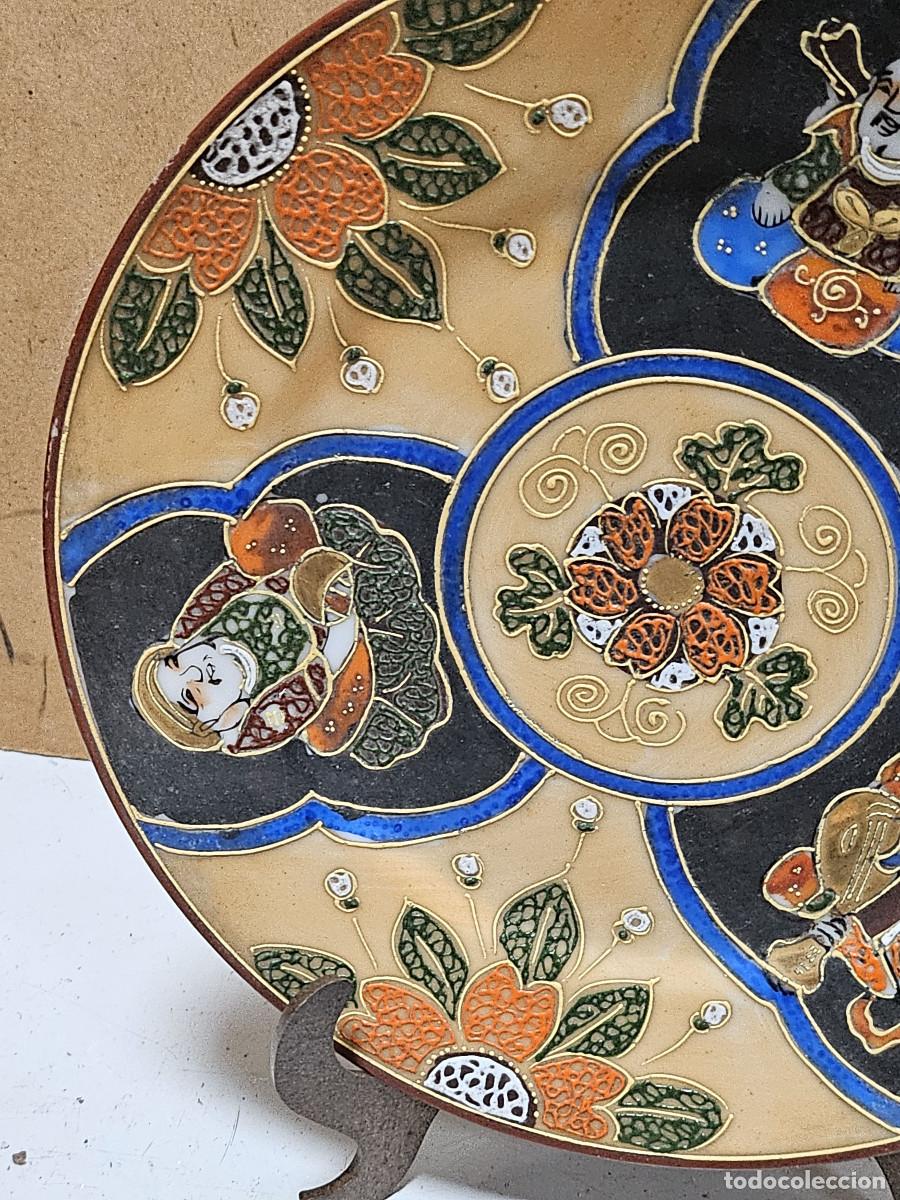 Vintage: plato de ceramica oriental - Foto 2